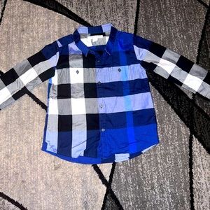 Burberry boys button up 3T / 3Y